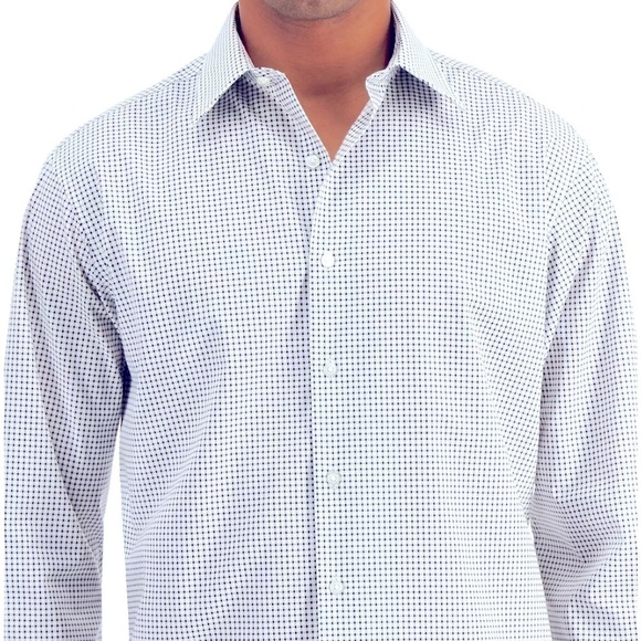 - CLUB ROOM |Men's Classic/Regular-Fit
Check Dress Shirt white grey L - Picture 3 of 6